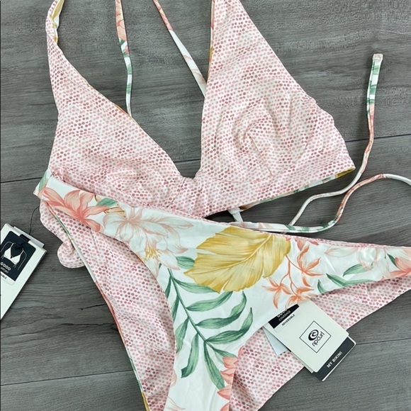 ☀️RIP CURL☀️ LA BONITA RESERVABLE CROP LA BONITA GOOD PANT BIKINI SET - Picture 16 of 16